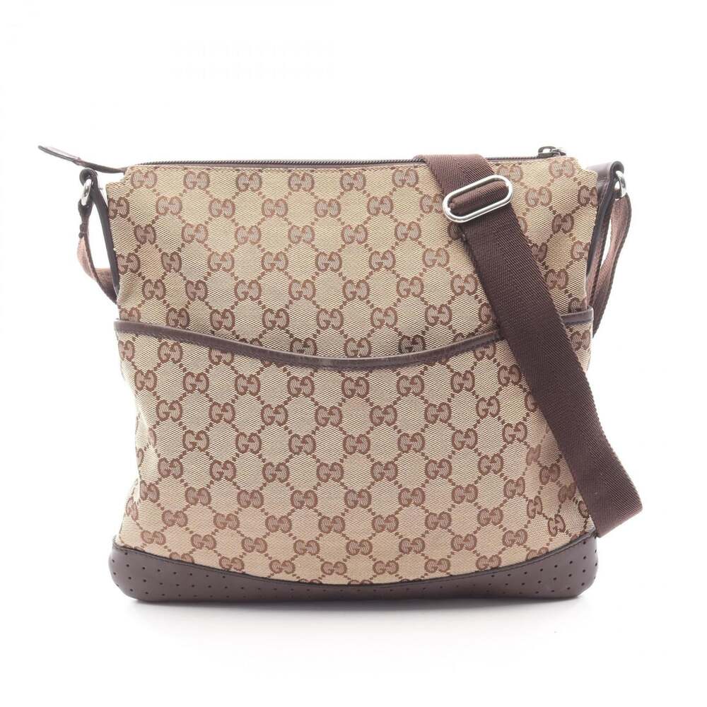 Gucci Zip Messenger Bag Gg Canvas With #255559G67B